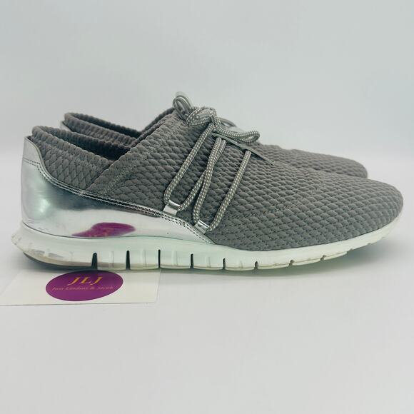 Cole Haan Women's ZERØGRAND Gray Quilted Casual Sneakers W12917 Size 8.5 - Picture 1 of 11